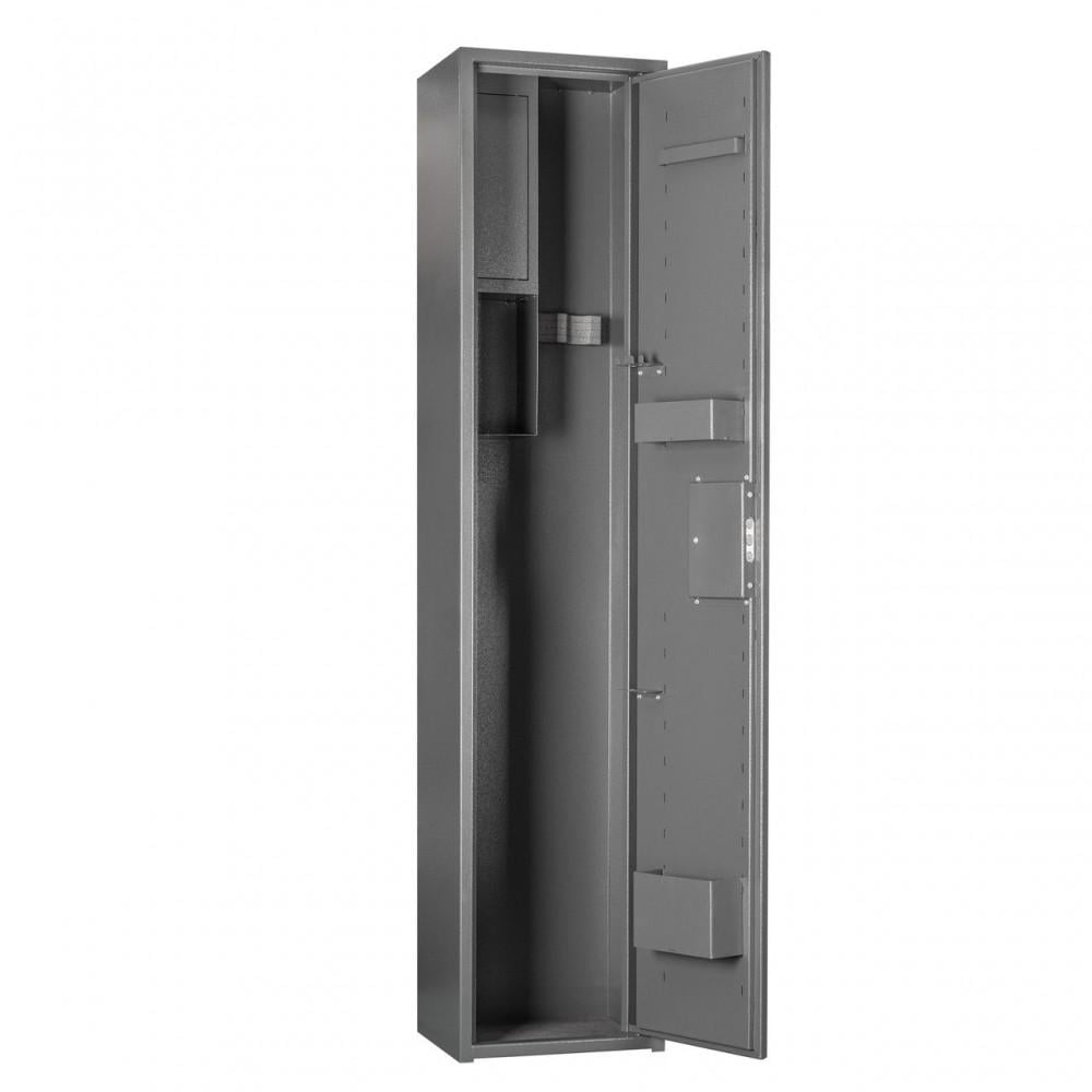 Сейф для хранения оружия ШОС-1400 с кассовым отделением Антрацитово-серый (6-17-3011610600006)