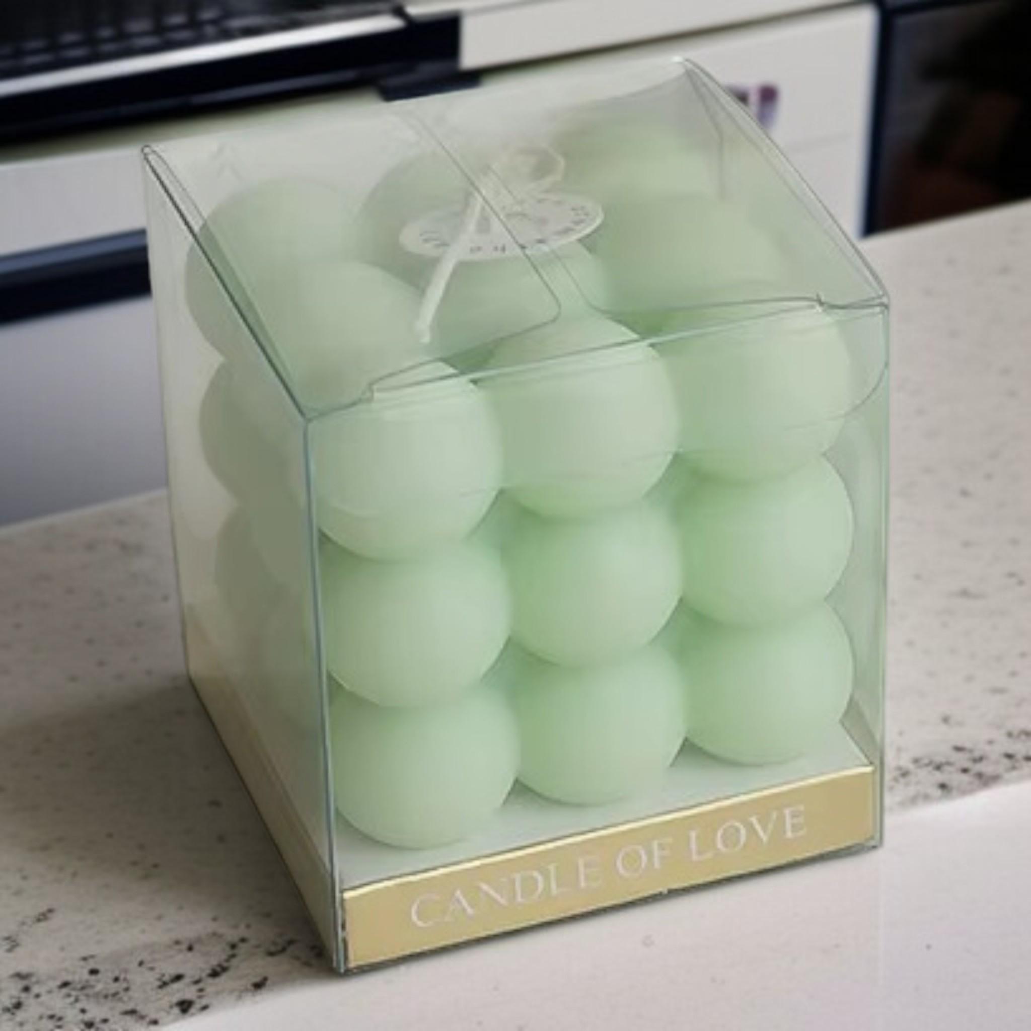 Свеча пузырьково-кубическая Du Song Светло-зеленая (00012) - фото 2 Свеча пузырьково-кубическая Du Song Светло-зеленая (00012) - фото 2