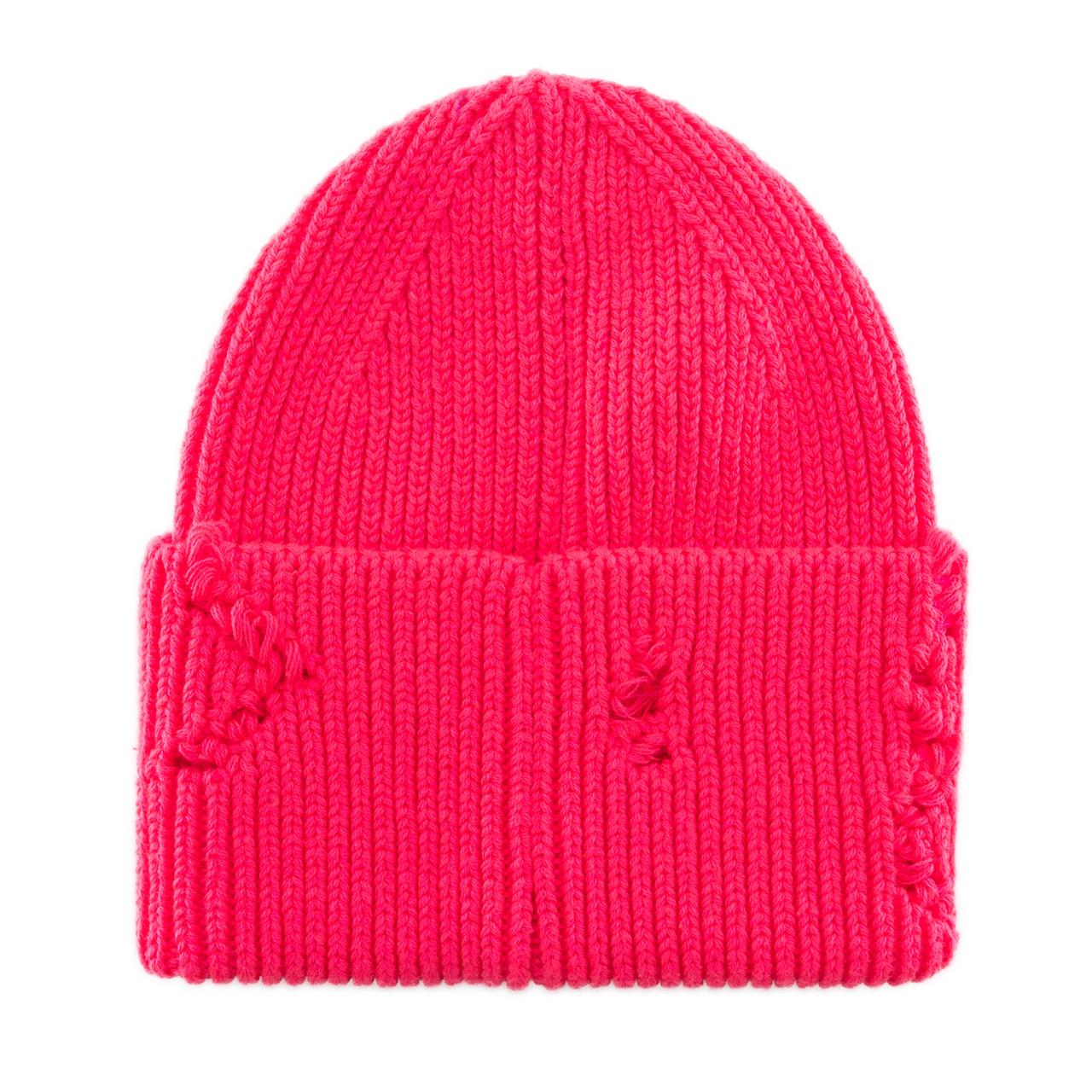 Шапка женская Malisa БРУНО без подкладки рваная с эмблемой на отвороте one size Фуксия (269635) - фото 3 Шапка женская Malisa БРУНО без подкладки рваная с эмблемой на отвороте one size Фуксия (269635) - фото 3