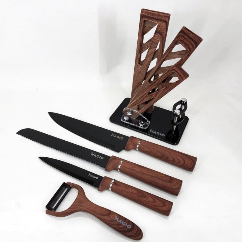 Ножі кухонні Magio MG-1095 поварські 5 пр. (17710771) - фото 3 Ножі кухонні Magio MG-1095 поварські 5 пр. (17710771) - фото 3