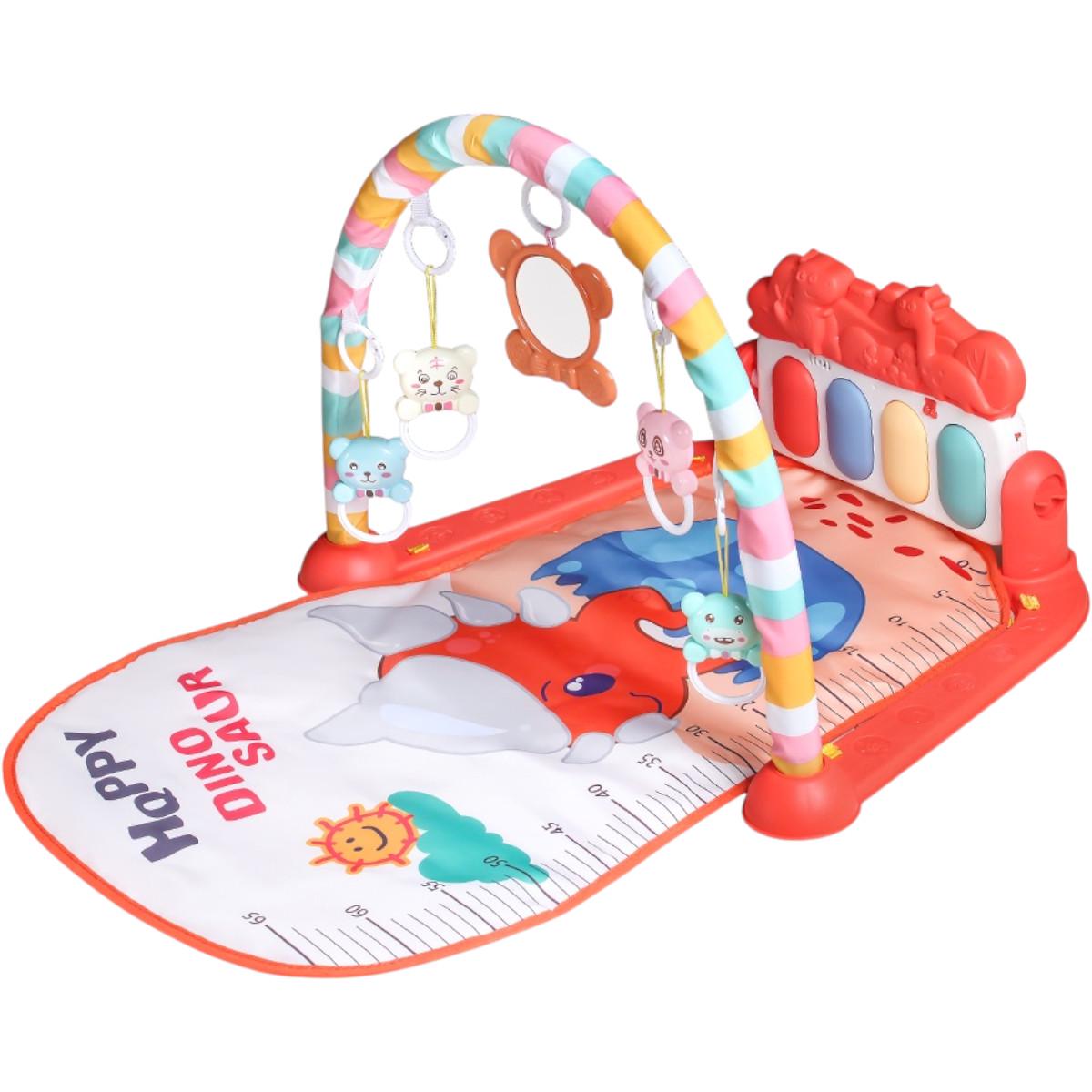 Розвиваючий килимок для дітей Baby's Piano Gym Mat з дугою піаніно та підвісками (139)