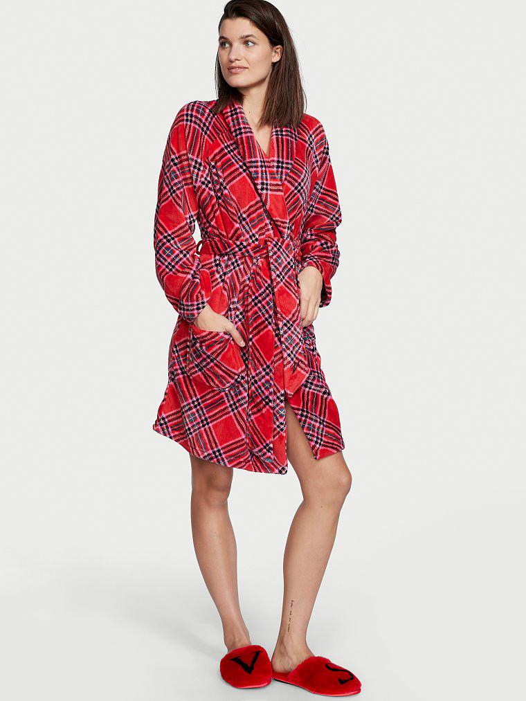 Халат женский Victorias Secret Lipstick Plaid XS/S (VS-007)