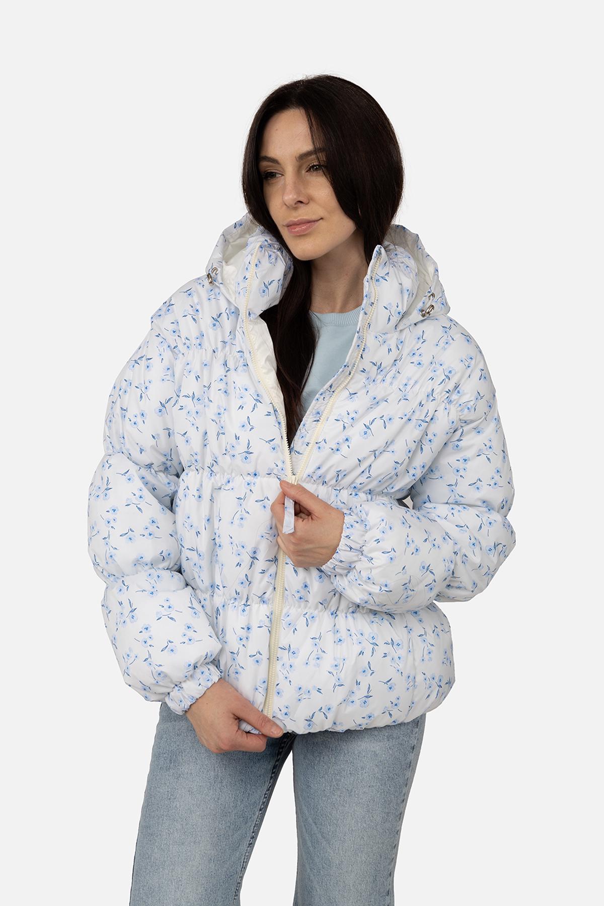 Куртка коротка жіноча р. 44 Молочний (SKT001039239) - фото 2 Куртка коротка жіноча р. 44 Молочний (SKT001039239) - фото 2