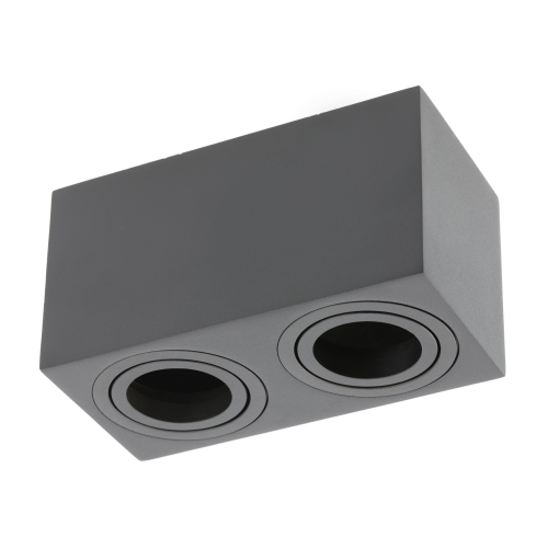 Светильник точечный GTV AVEIRO DUO OS-AV80160KW2-00 2хGU10 поворотный двойной Черный