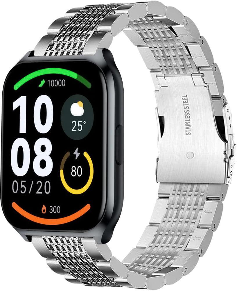 Ремінець металевий Gripix для Haylou Watch 2 Pro LS02 Pro Silver (42043-59)