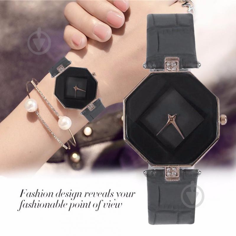 Годинники жіночі наручні Cube black (hub_mdbc8r) - фото 4