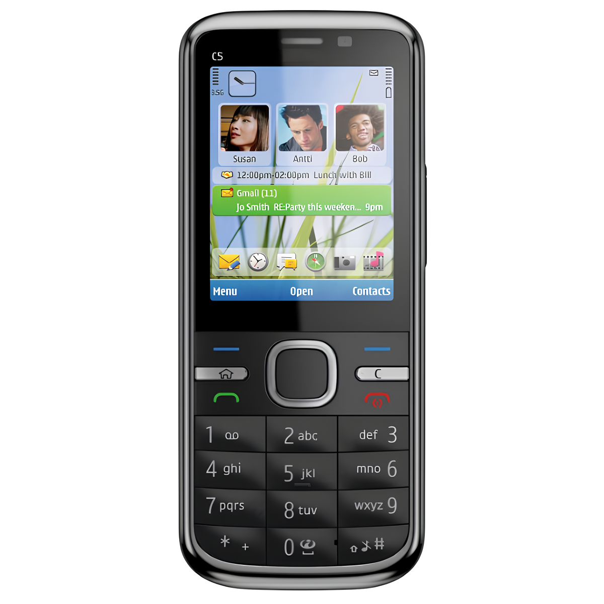 Кнопковий телефон C5-00 1050 мАг 5 Мп Black