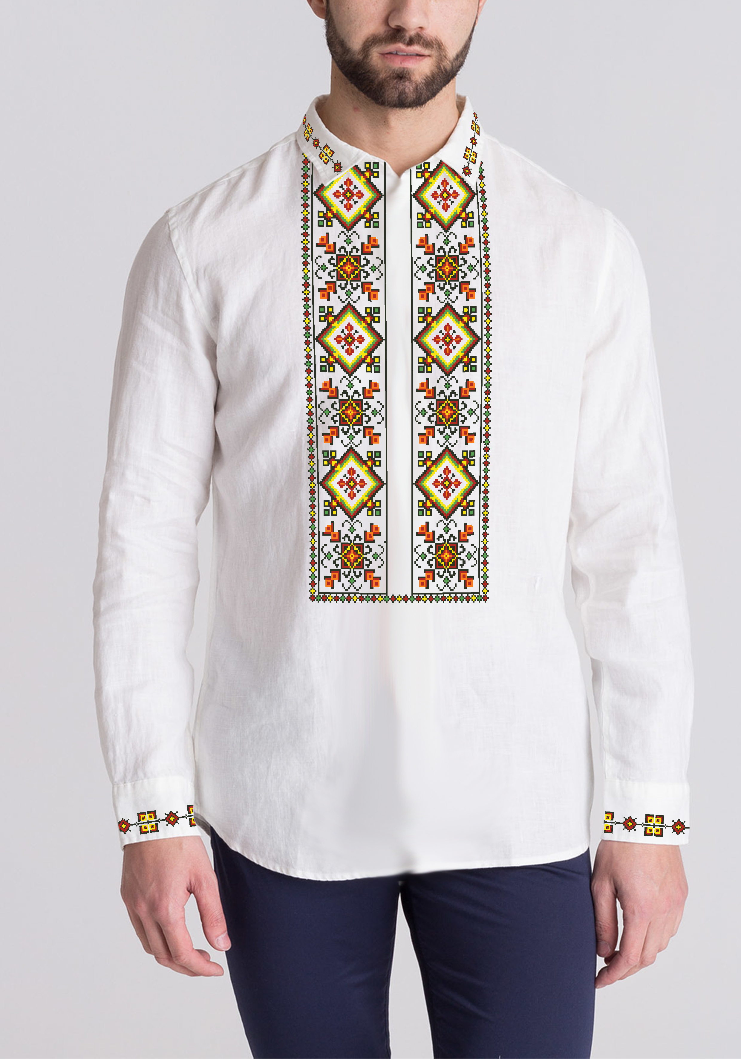 Заготовка для вышивки нитями/бисером домотканое полотно (СЧГ-468)