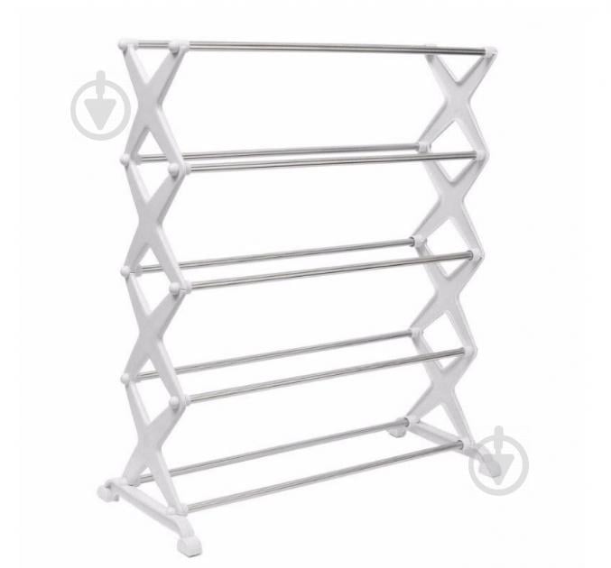 Стійка для зберігання взуття Shoe Rack 5 полиць Білий (258532)