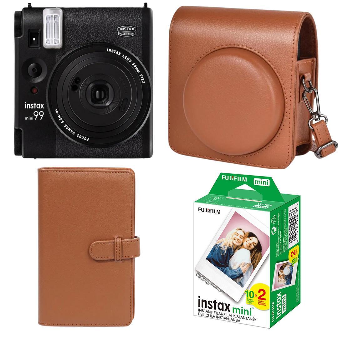 Подарочный набор Fujifilm Instax Mini 99/фотобумага 20 шт./чехол/фотоальбом 108 фото Коричневый