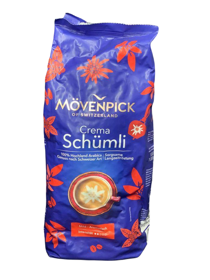 Кава в зернах Movenpick Crema Schumli 100% арабіка 1 кг