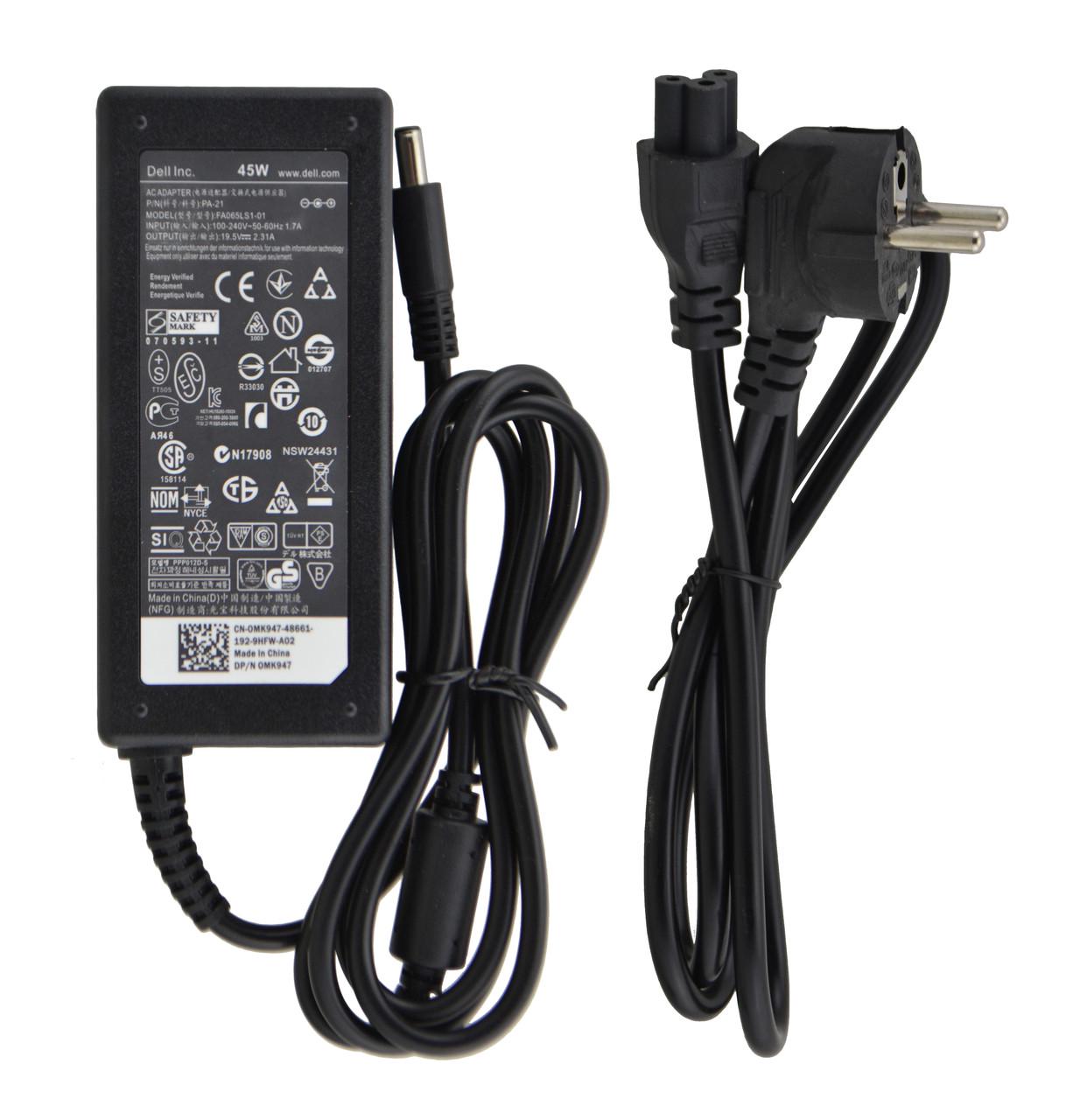 Блок питания RIAS для ноутбука Dell 19,5 V 2,31 A 45 W 4,5x3,0 мм с кабелем питания (3_04555)