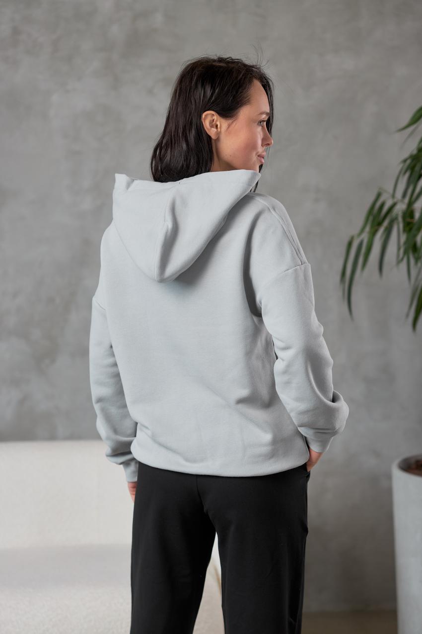 Худи женское М175.3 M Пепельный (840-1-61) - фото 2 Худи женское М175.3 M Пепельный (840-1-61) - фото 2