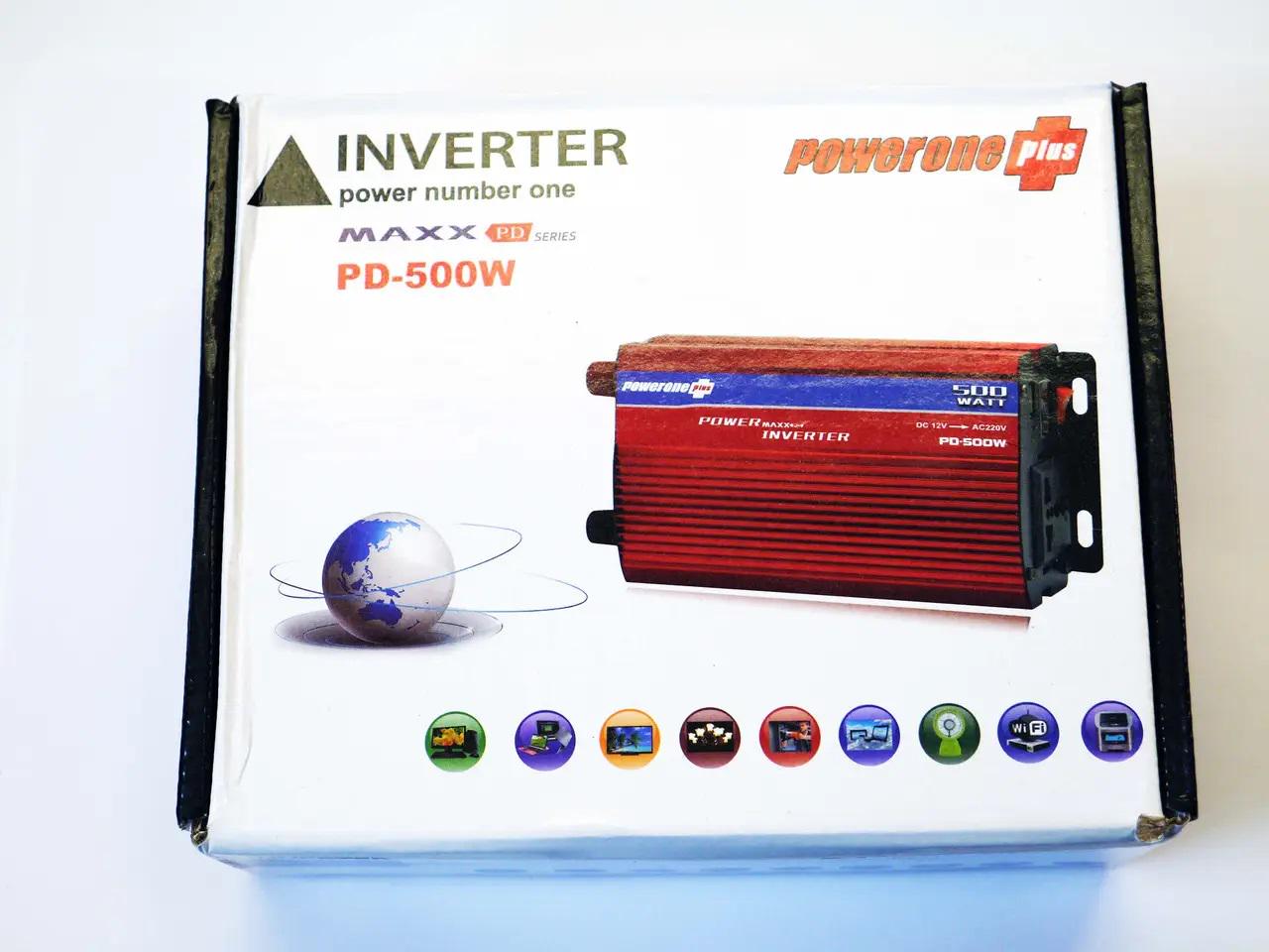 Преобразователь напряжения Powerone 500W 12V с вольтметром (17568) - фото 4