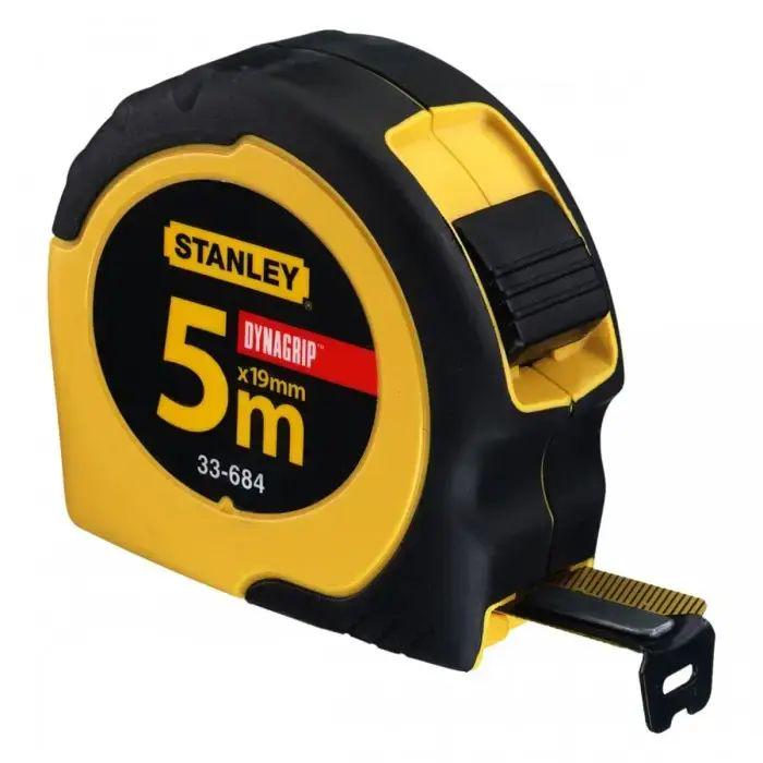 Рулетка строительная 5м x 16мм Tape measure AND 240PCS с клипсой для крепления и функцией Autostop, черно-желтая