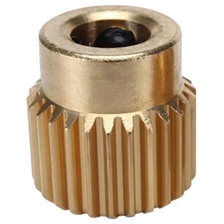 Шестерня экструдера Kingroon MK8 26 зубцов латунь (B0057)