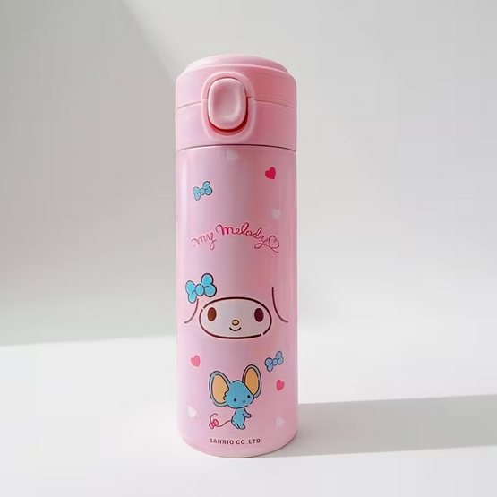 Термос із принтом Мелоді 400мл HH-56432 рожевий