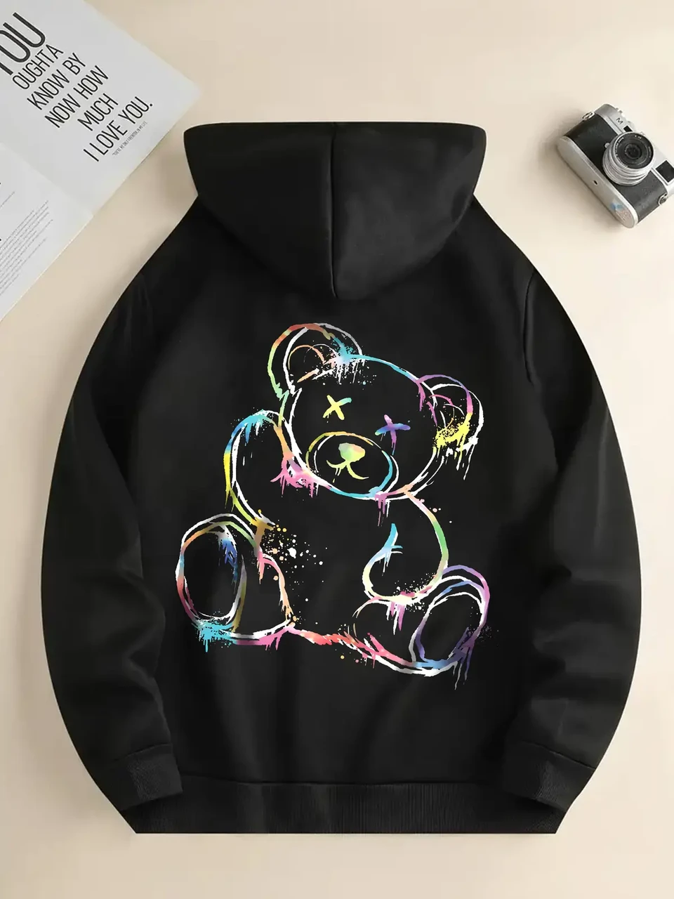 Худи женское с принтом Pin-000-2750 XXXL Черный (2700322481)