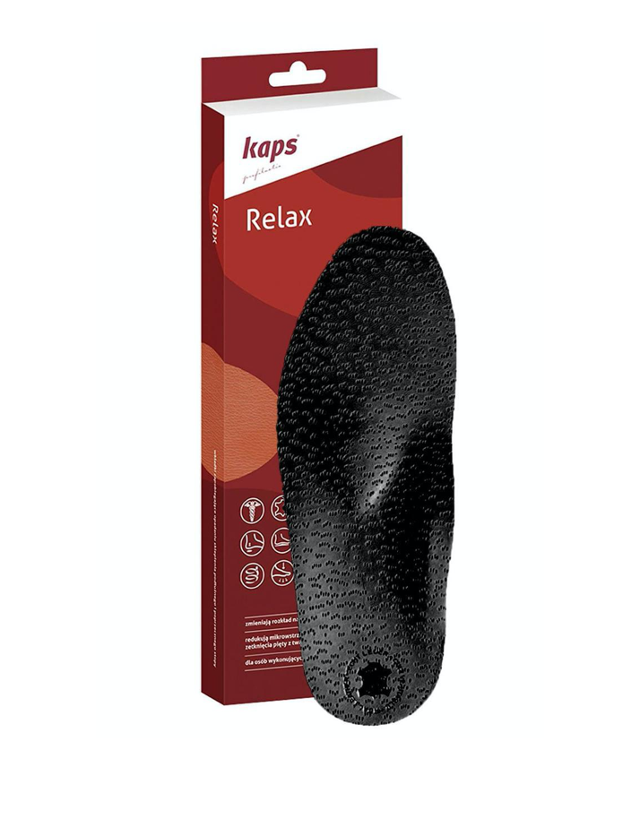 Ортопедические стельки Kaps Relax при продольно-поперечном плоскостопии р. 36 Black (30114) - фото 1