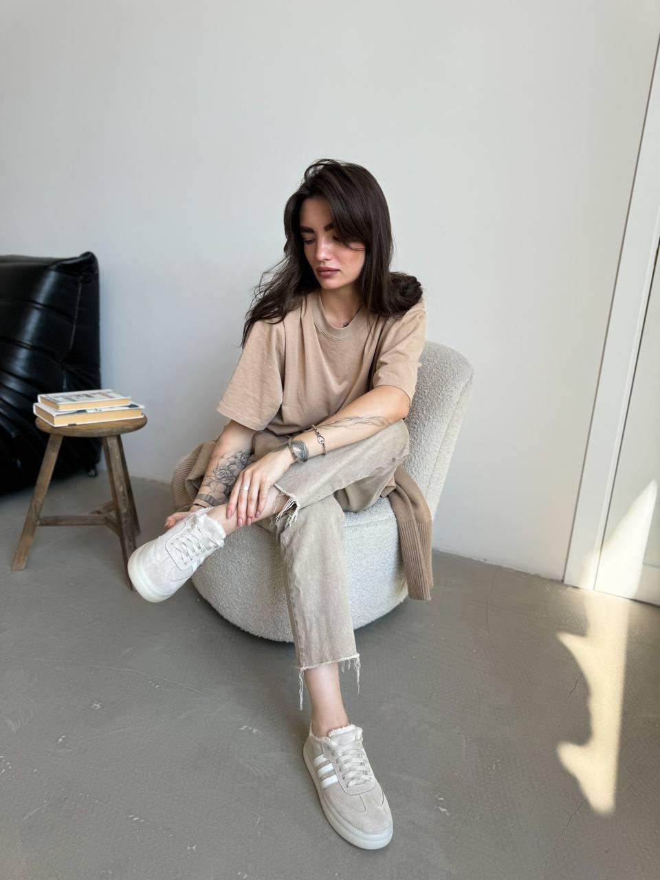 Кеди жіночі на хутрі Maya Shoes р. 39 Бежевий (3021/1) - фото 11 Кеди жіночі на хутрі Maya Shoes р. 39 Бежевий (3021/1) - фото 11