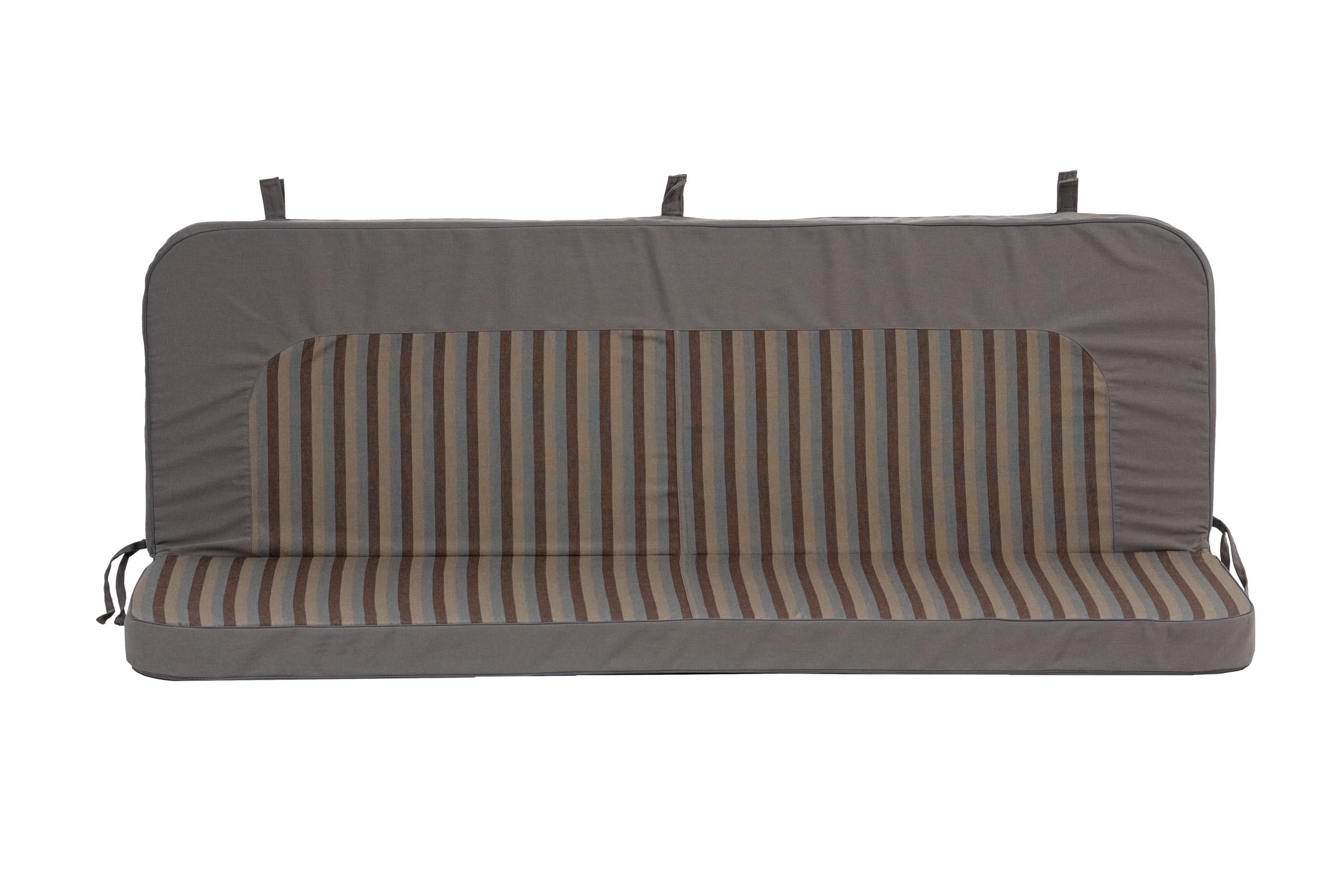 Матрас для качелей водоотталкивающий eGarden Adele 170x110x8 см дралон полосатый Серый