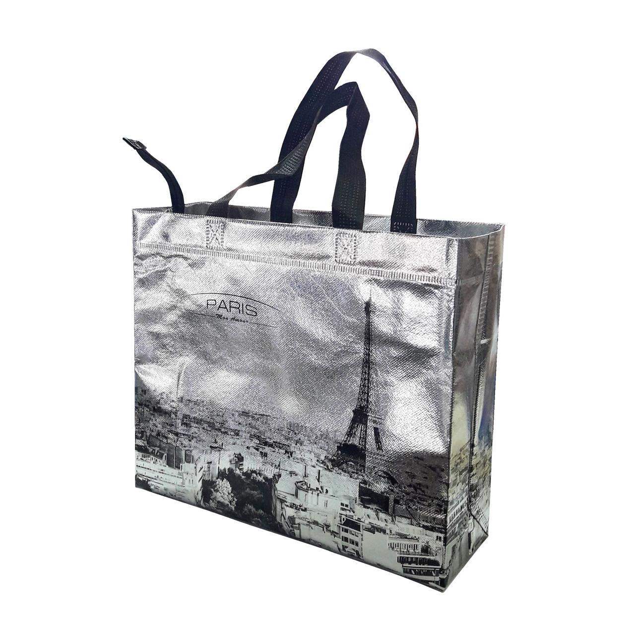 Сумка-шоппер ECOBag №13 27х32х10 см Silver Paris (204806-13-sil)