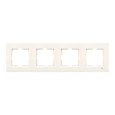 Рамка на 4 места горизонтальная VIKO Karre Кремовый (90960213) Рамка на 4 места горизонтальная VIKO Karre Кремовый (90960213)