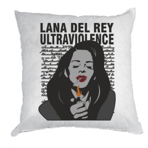 Декоративная подушка габардиновая Lana Del Rey Ultraviolence newspaper 35x35 см (15764750-1-193942)