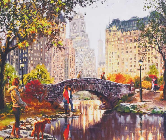 Картина по номерам TK Group 31113 30 Парк в большом городе 40х30 см (121638)