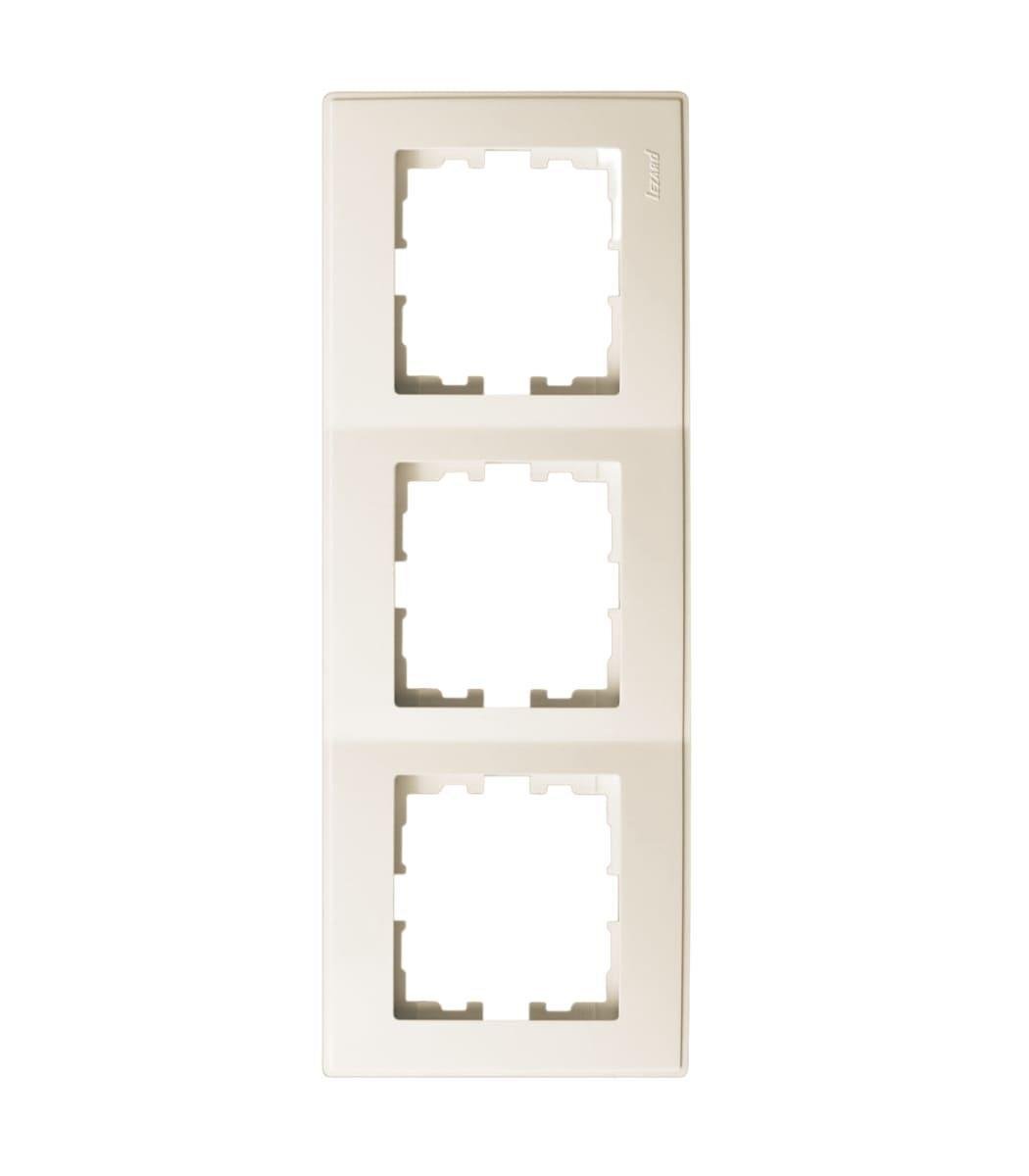 Рамка тримісна вертикальна LESYA 705-0300-153 Кремовий (00000039592)