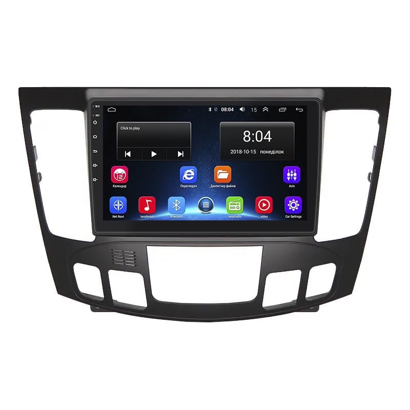 Магнитола штатная Lesko для Hyundai Sonata V NF Auto AC 2008-2010 9" 2/32Gb Wi-Fi GPS Base