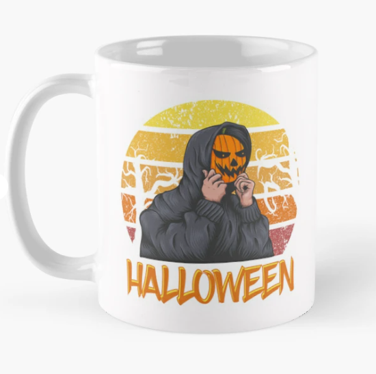 Чашка керамическая с принтом "Halloween" 330 мл Белый (ПН234Ч)