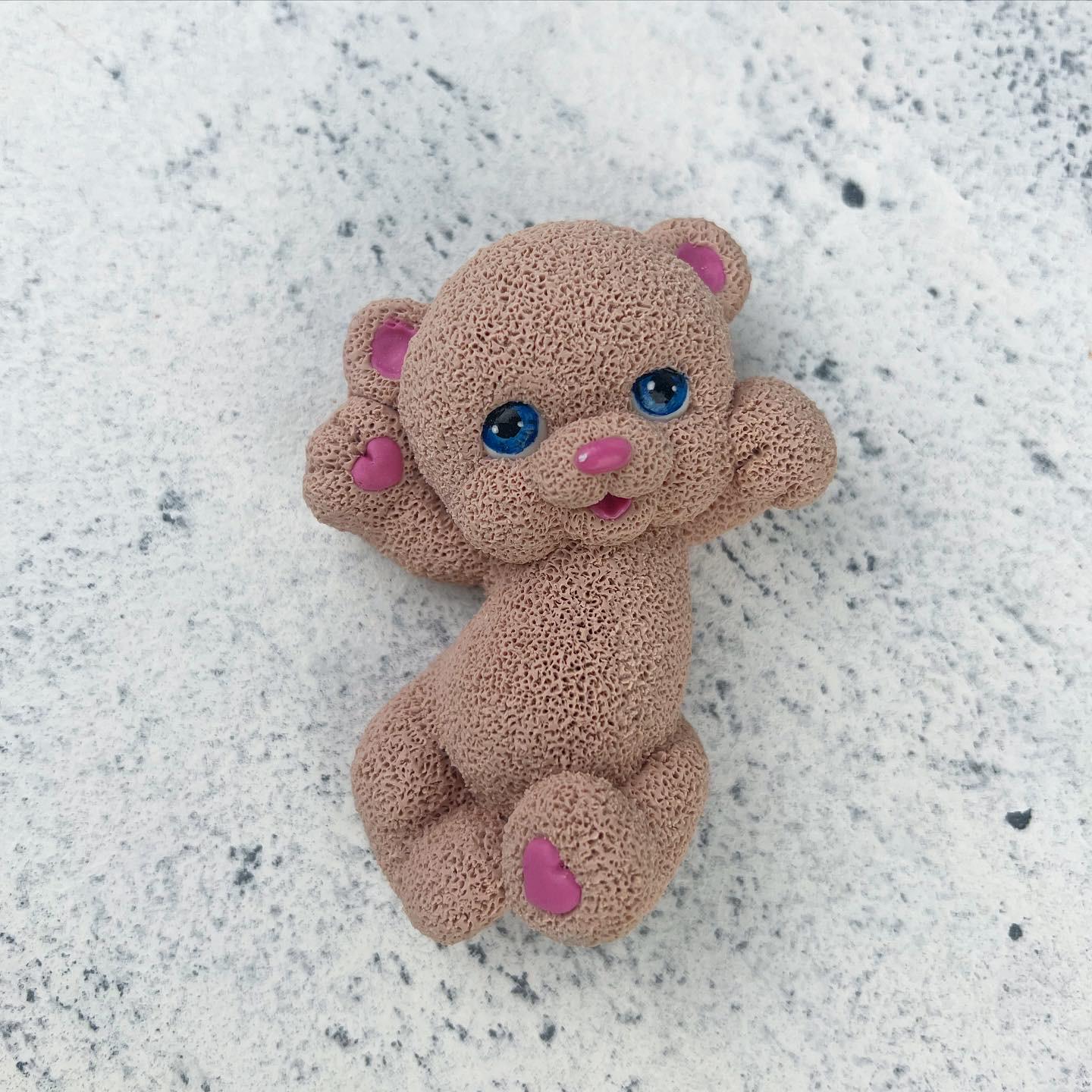 Молд силиконовый Мишка лежит (8894)