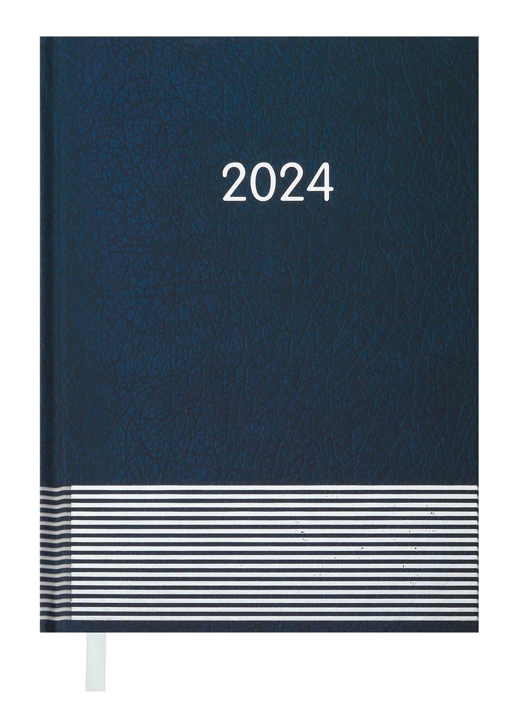 Дневник BUROMAX 2024 А5 Parallel Синий (BM.2107-02)