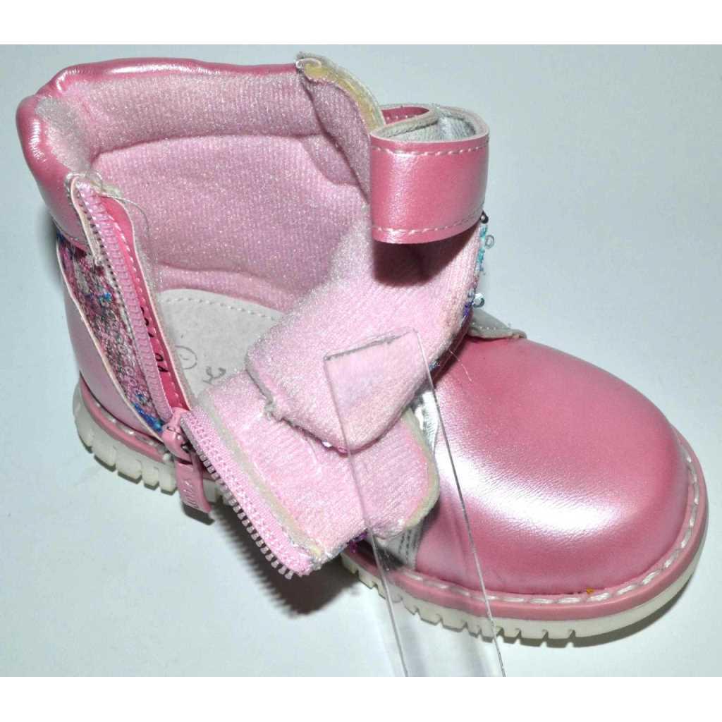 Ботинки демисезонные Y.TOP 1894-3 р. 22 13,8 см Pink - фото 7