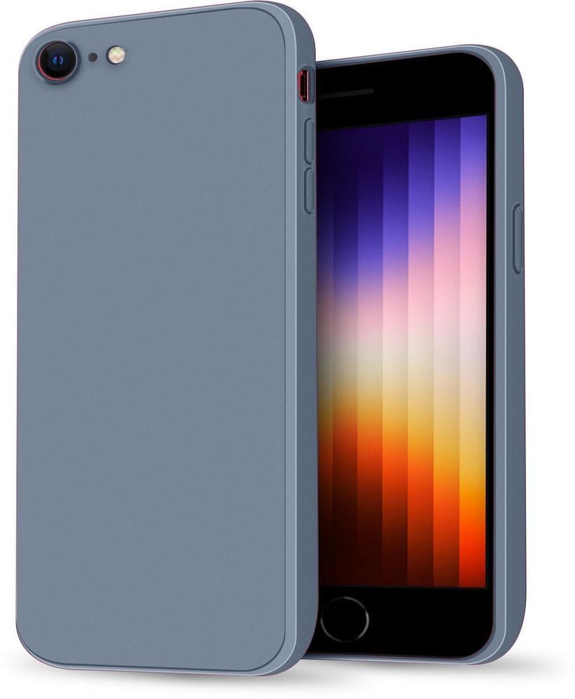 Силиконовый чехол HardCorner iPhone SE 2 (с микрофиброй) Gray Blue (34787-6D)