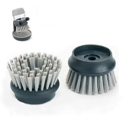 Щётка для мытья посуды с дозатором моющего средства Boster с подставкой держателем для щётки Серый - фото 3 Щётка для мытья посуды с дозатором моющего средства Boster с подставкой держателем для щётки Серый - фото 3