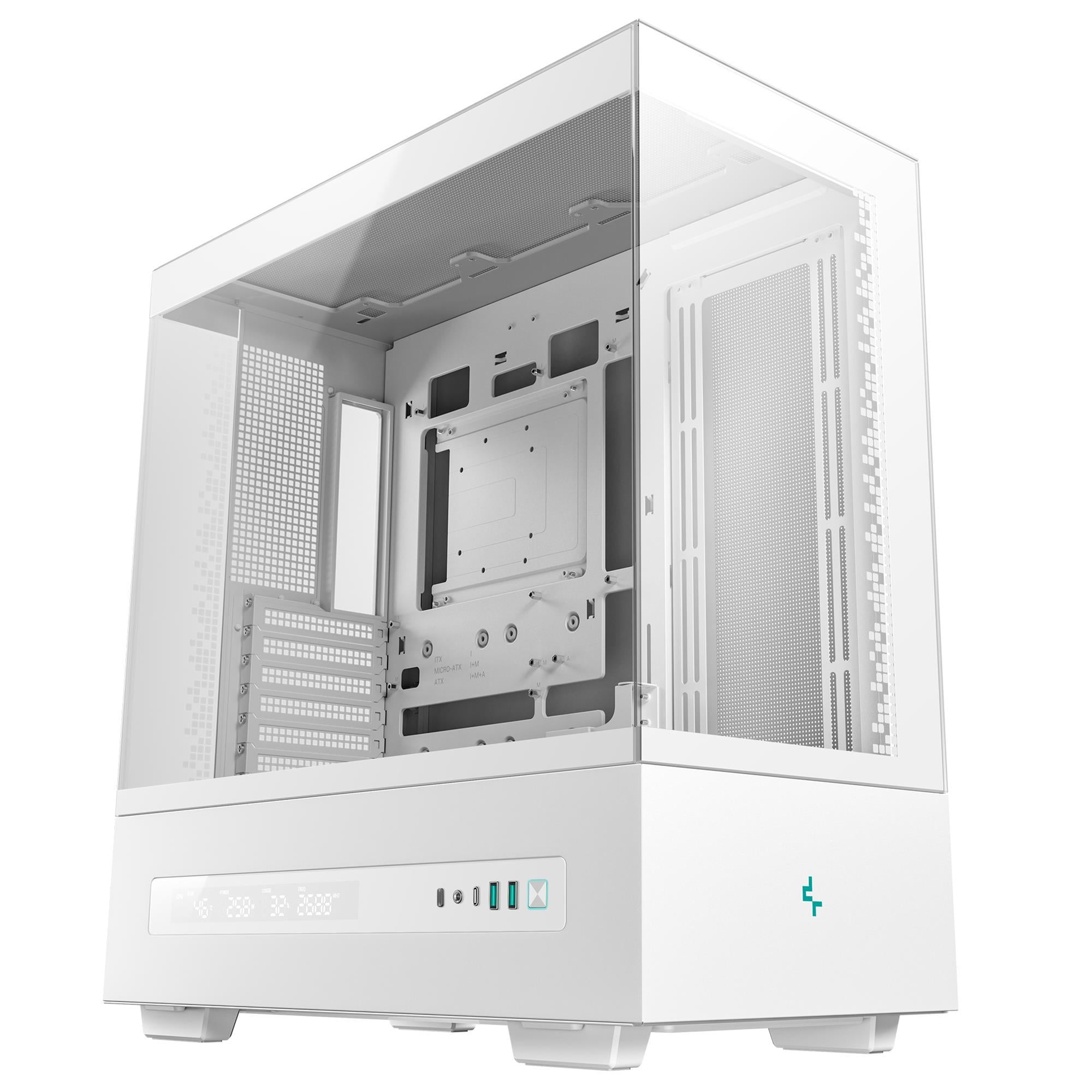 Корпус для ПК Deepcool CH690 Digital Midi-Tower no PSU ATX/MicroATX/Mini-ITX Digital Display White (R-CH690-WHNNA0D-G-1)