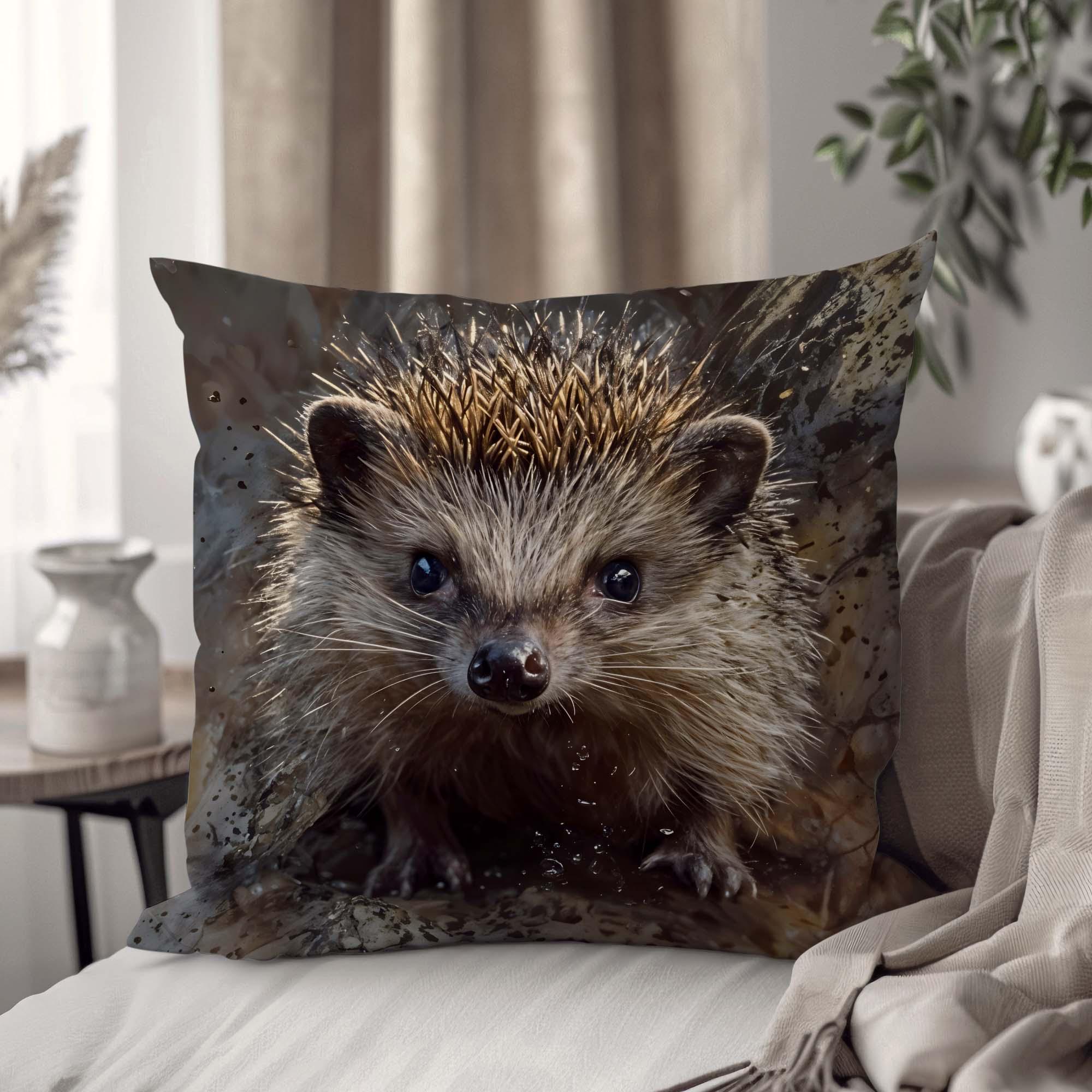 Подушка декоративная "Ежик Босс" 33х33 см 3D эффект (1308833UA)