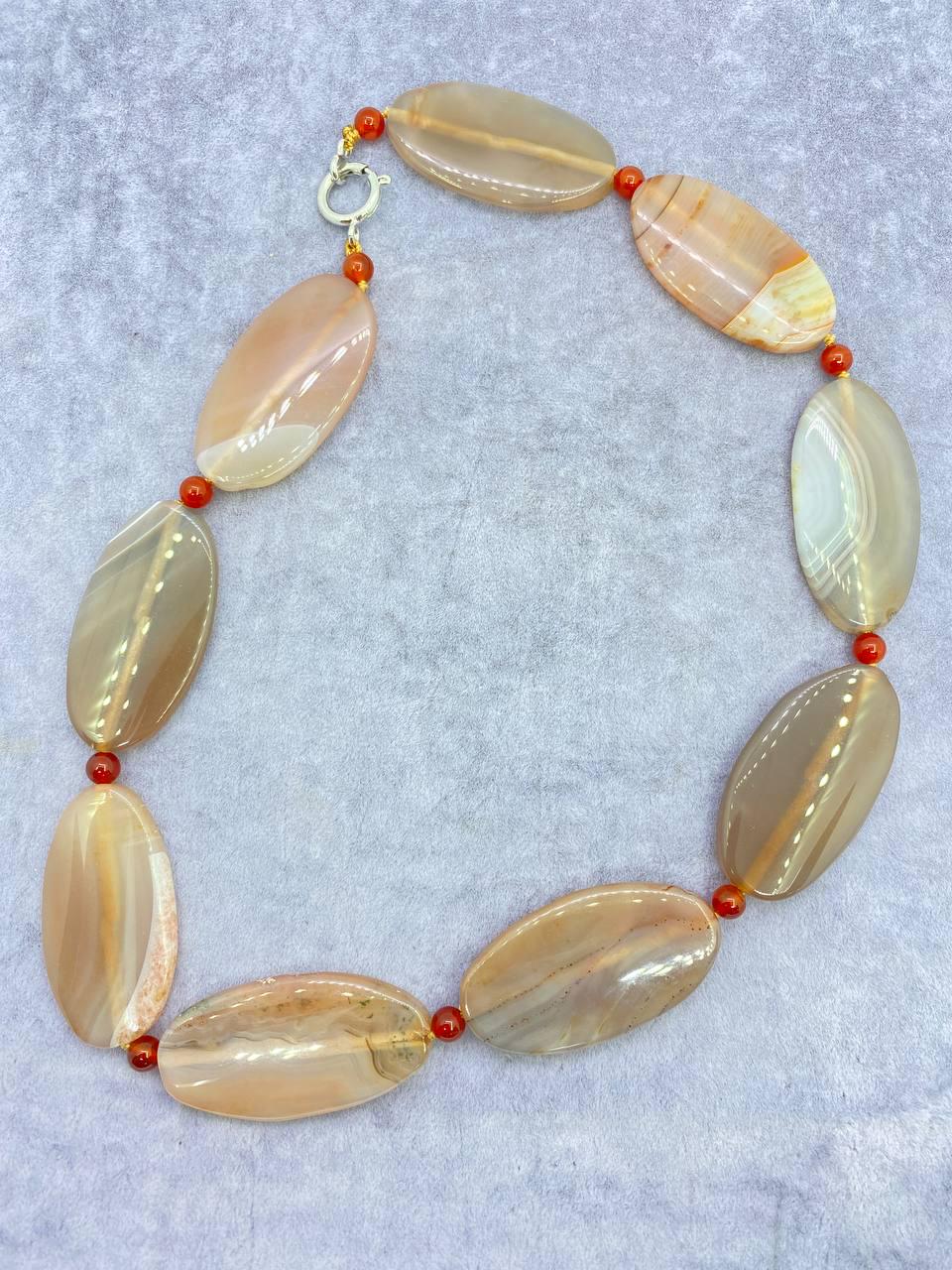 Бусы сердолик 50 см Коричневый (1122)