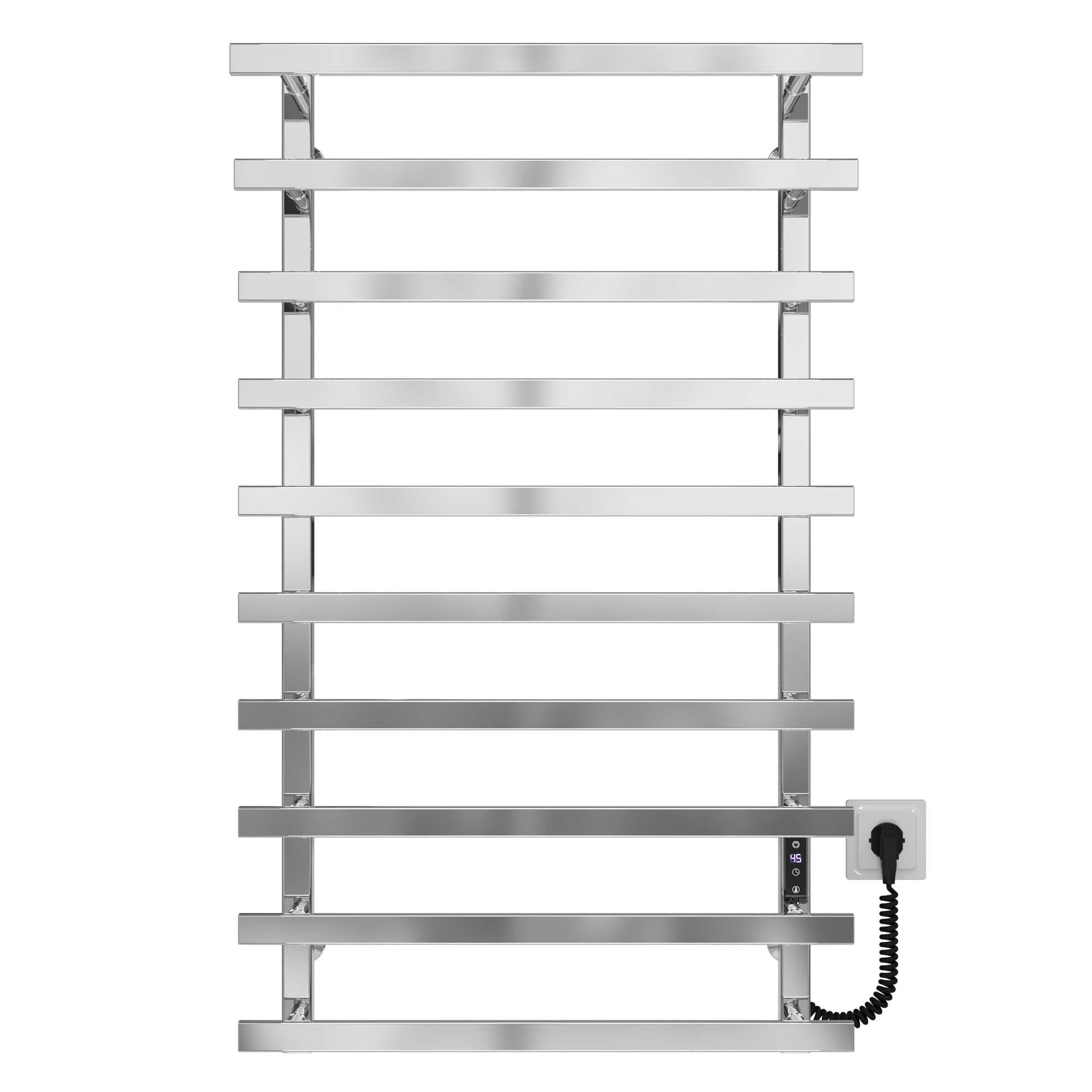 Полотенцесушитель электрический Deffi Breeze П10 JD04 правое подключение нержавеющая сталь 500x1000 мм Хром (A.BZ.100.50.10.E.C.R.2)