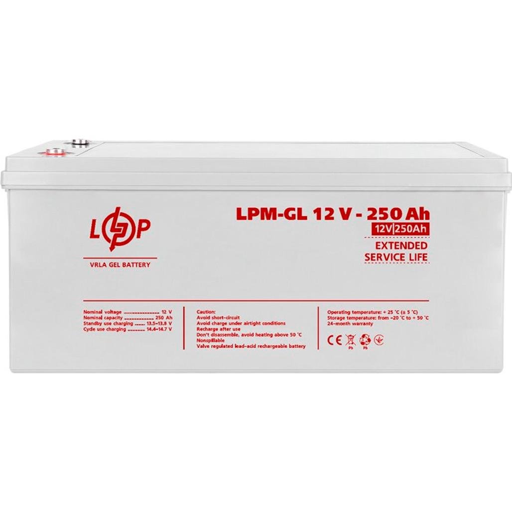 Аккумулятор для ИБП LogicPower LPM-GL 12V/250 Ah (21081)