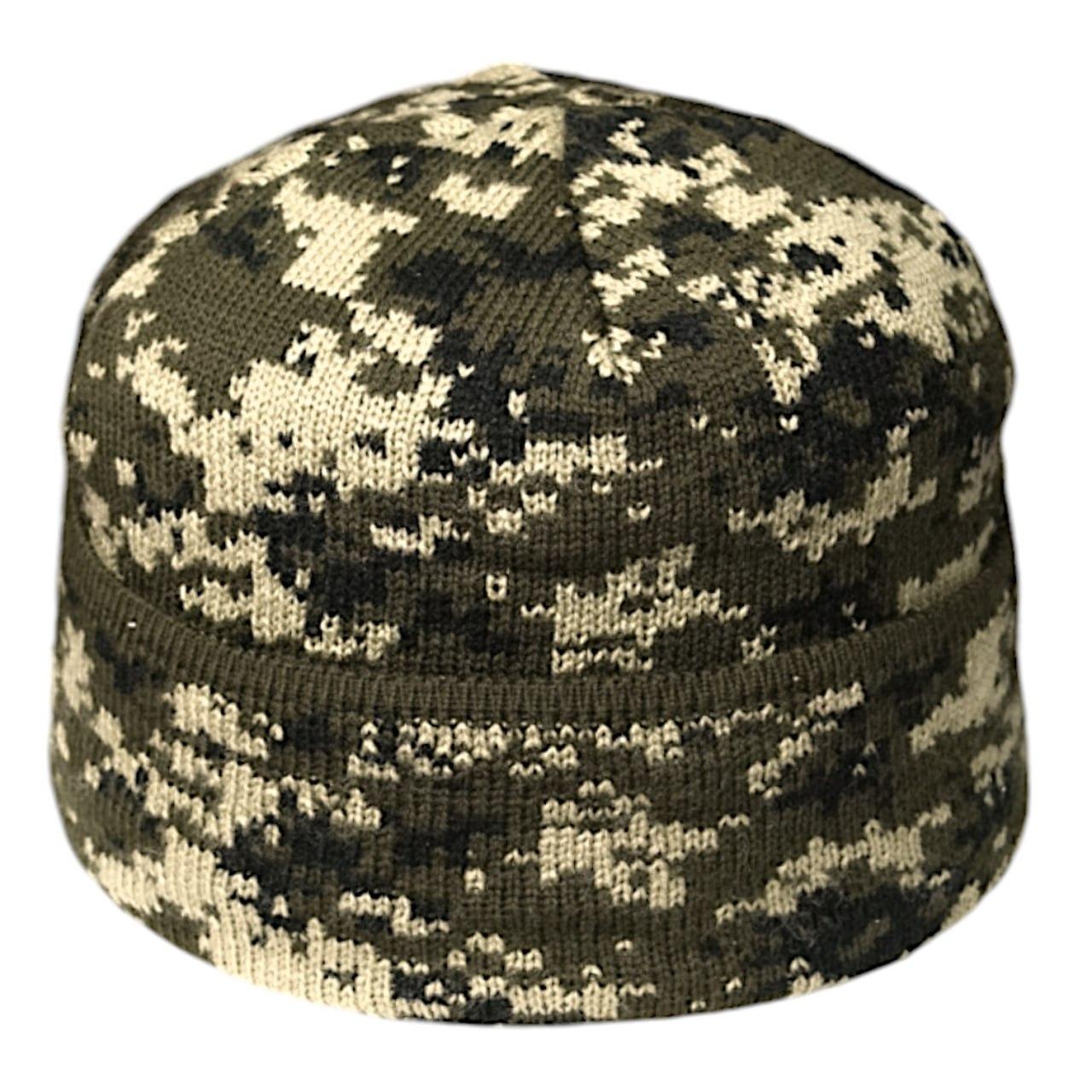 Шапка вязанная на флисе комфорт ММ-14 (2386075503)