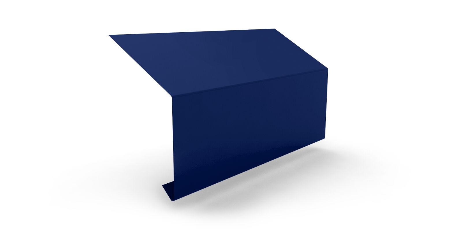 Карнизна планка широка 2 м RAL 5005 - фото 1