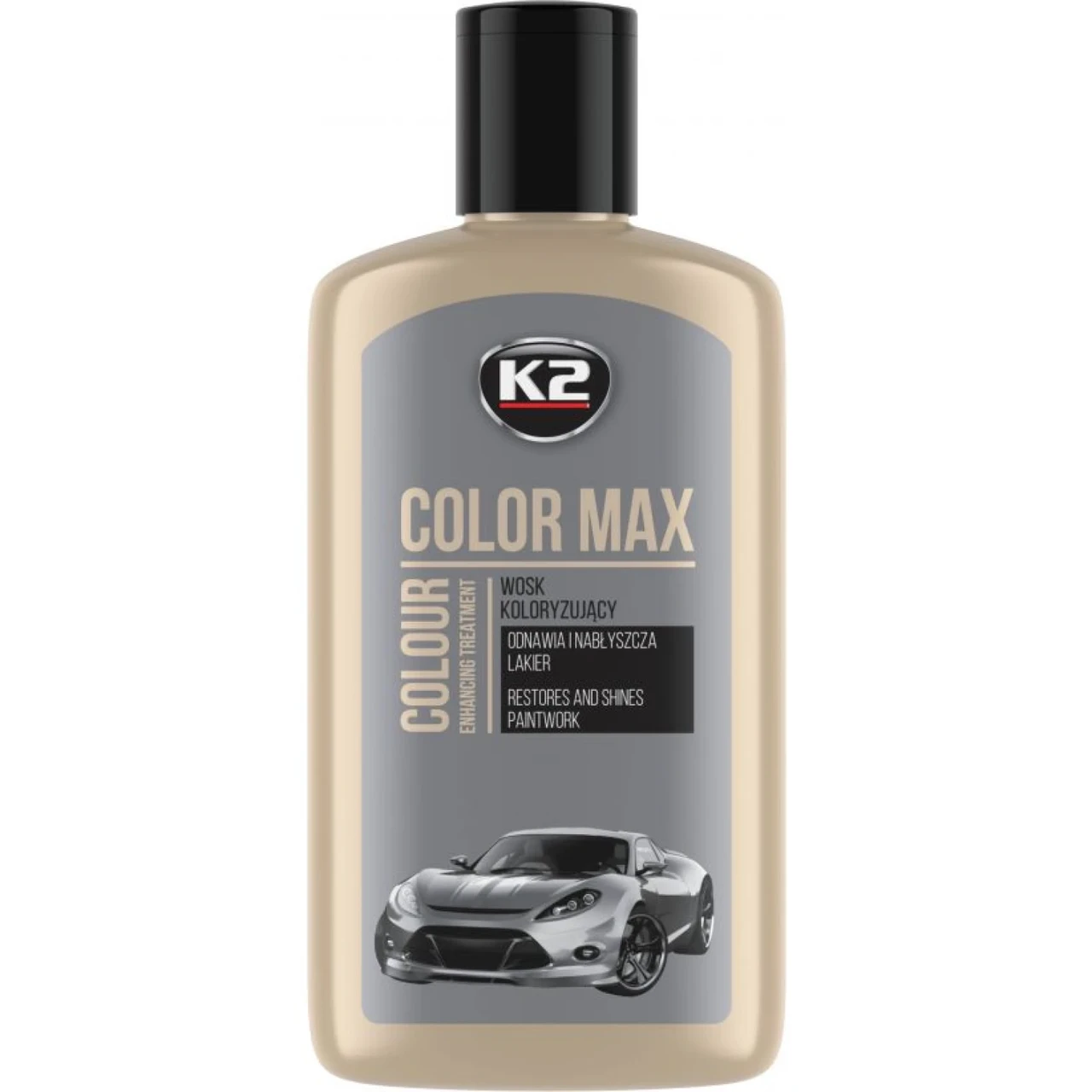 Полироль восковой для кузова K2 Color Max 250 мл Серебристый (K020SILVER)