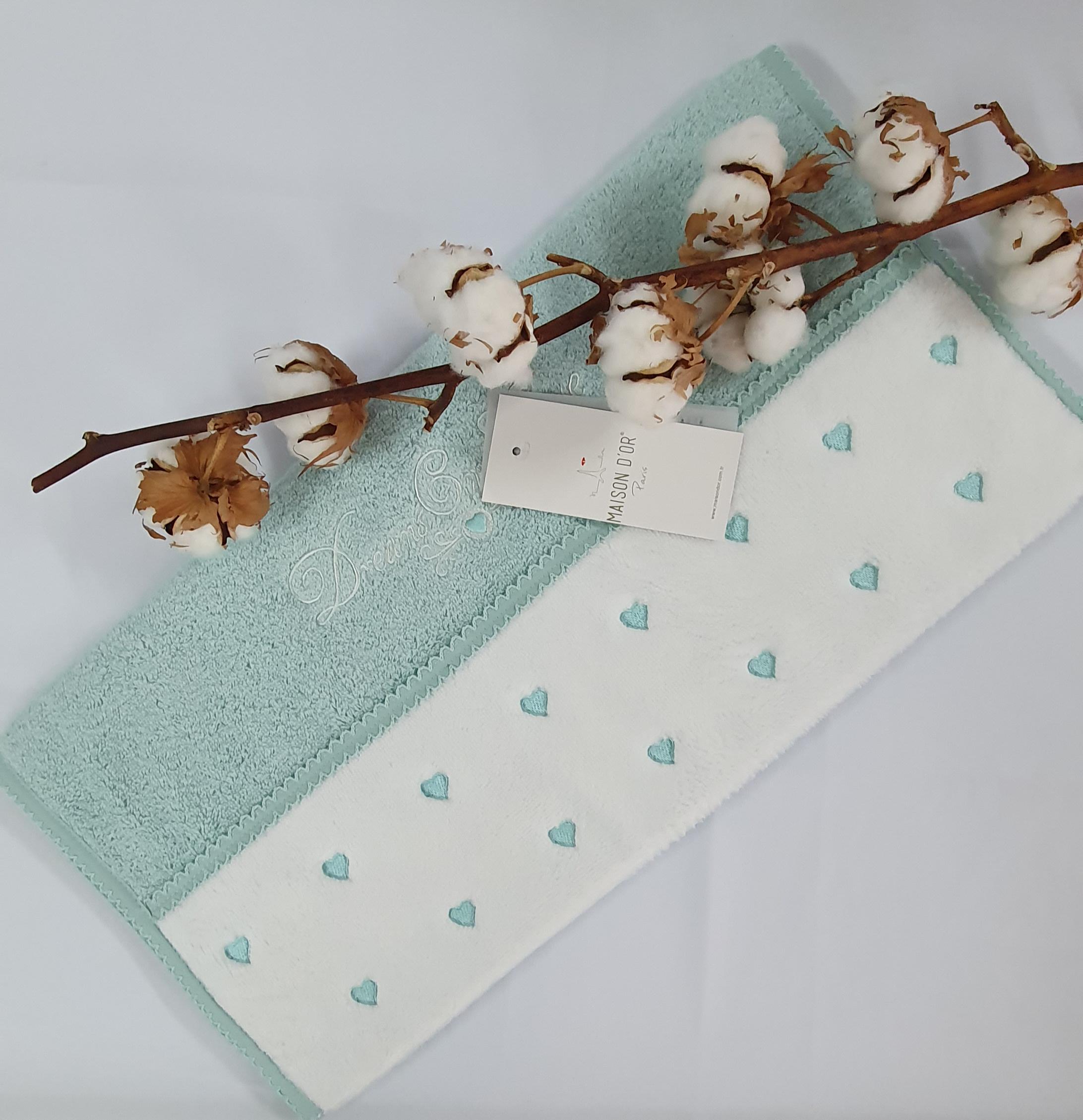 Полотенце Maison D'or Lavoine Hearts 85x150 Glass Blue (03MD33Ch15) - фото 1