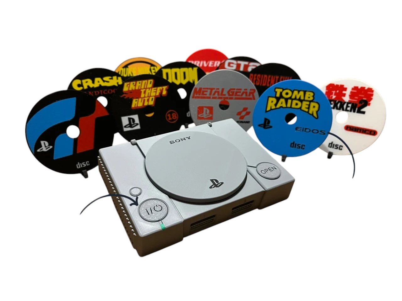 Подставки под напитки PlayStation 1 Console/12 Game Coasters 18 см