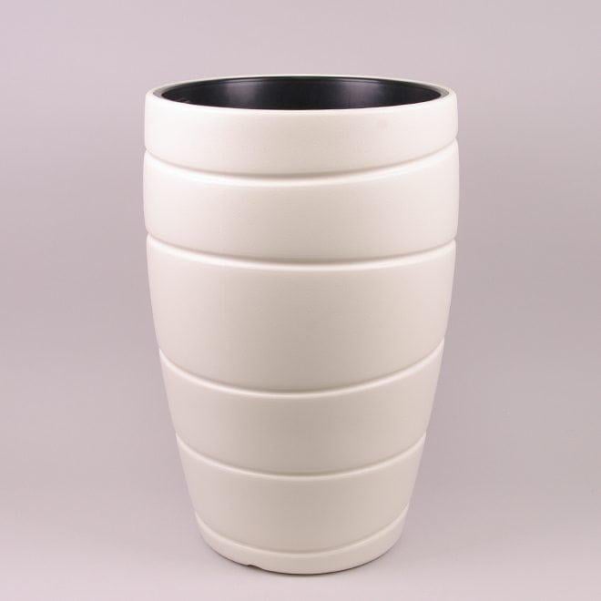 Горшок пластмассовый Flora PASSA 80171 с вкладом 60 см Кремовый (DR015615)