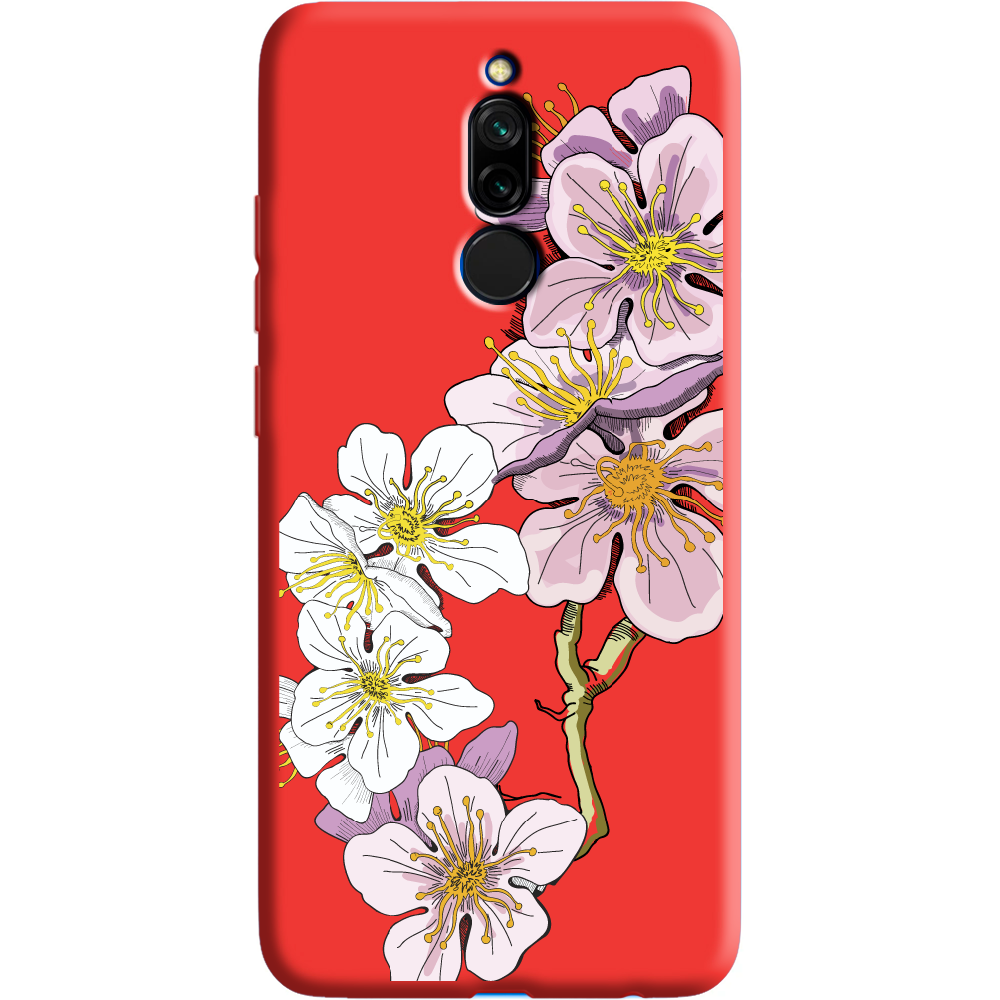 Чехол Boxface Xiaomi Redmi 8 Cherry Blossom Красный силикон (38411-cc4-38680)