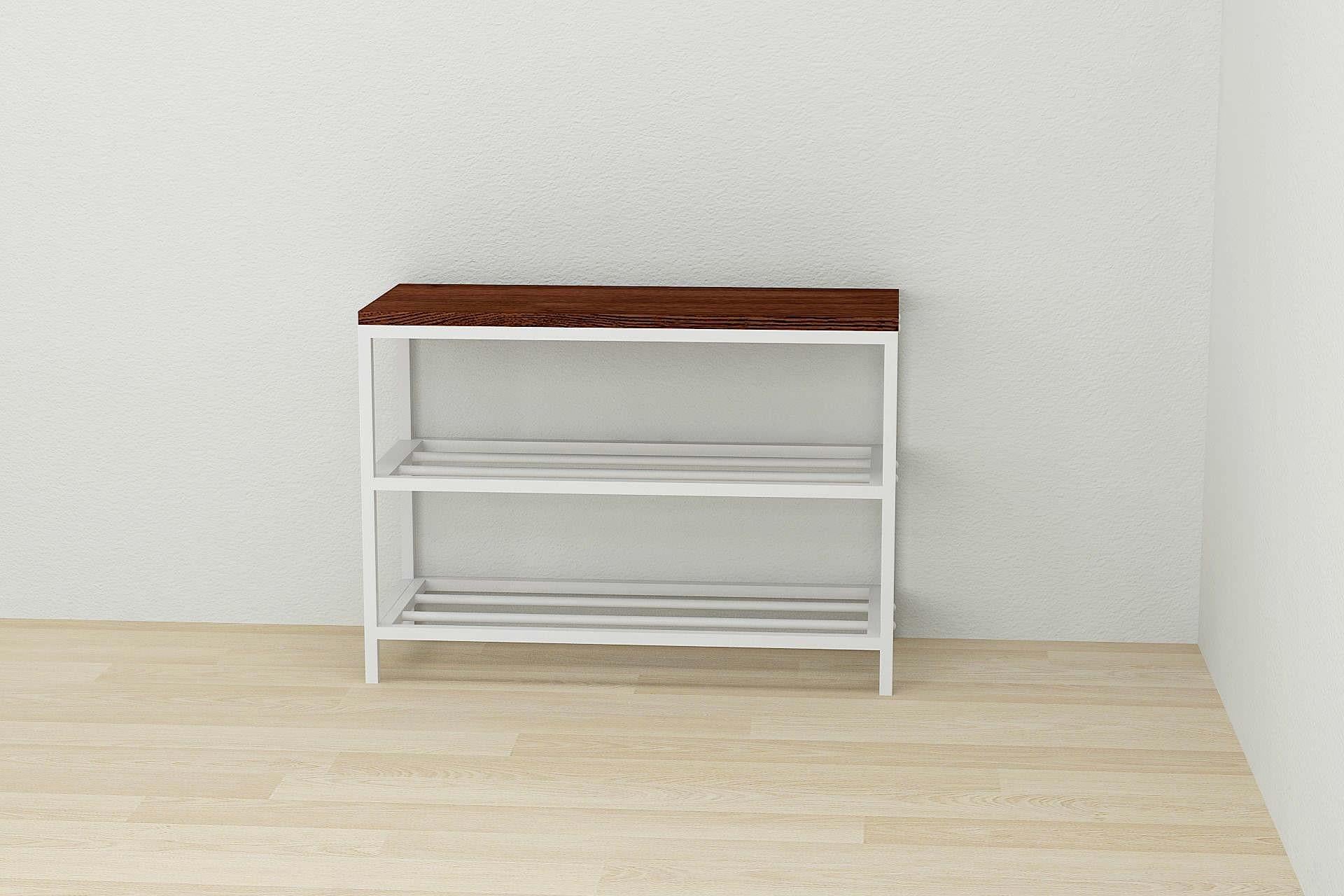 Банкетка универсальная Ferrum-decor Слайм ДСП 16 мм 45x63x26 см Белый/Венге (FRD-105510) Банкетка универсальная Ferrum-decor Слайм ДСП 16 мм 45x63x26 см Белый/Венге (FRD-105510)